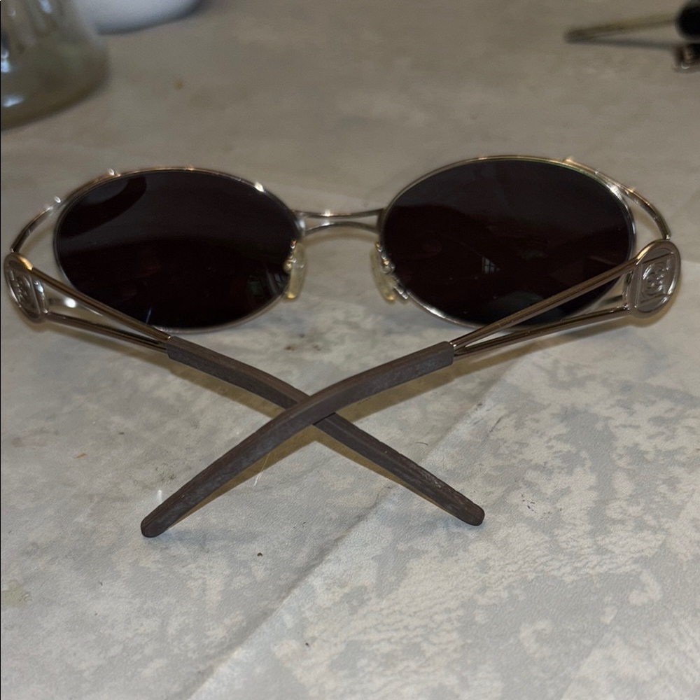 Escada Sunglasses with Black Lenses and Gold/ bronze Frame